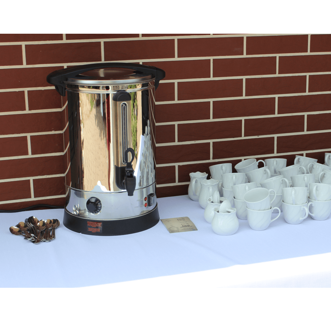 Termos konferencyjny stalowy na kawę i herbatę – wynajem sprzętu cateringowego Bochnia