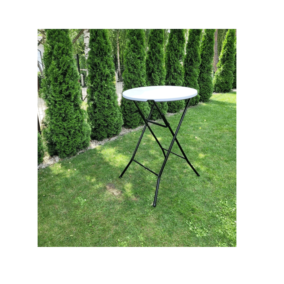 Wysoki stolik koktajlowy barowy na eventy i bankiety – wynajem mebli Bochnia